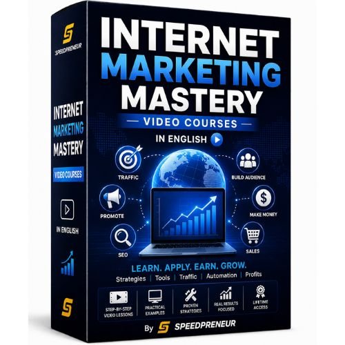 Internet Marketing Mastery Video Courses In English By Speedpreneur
